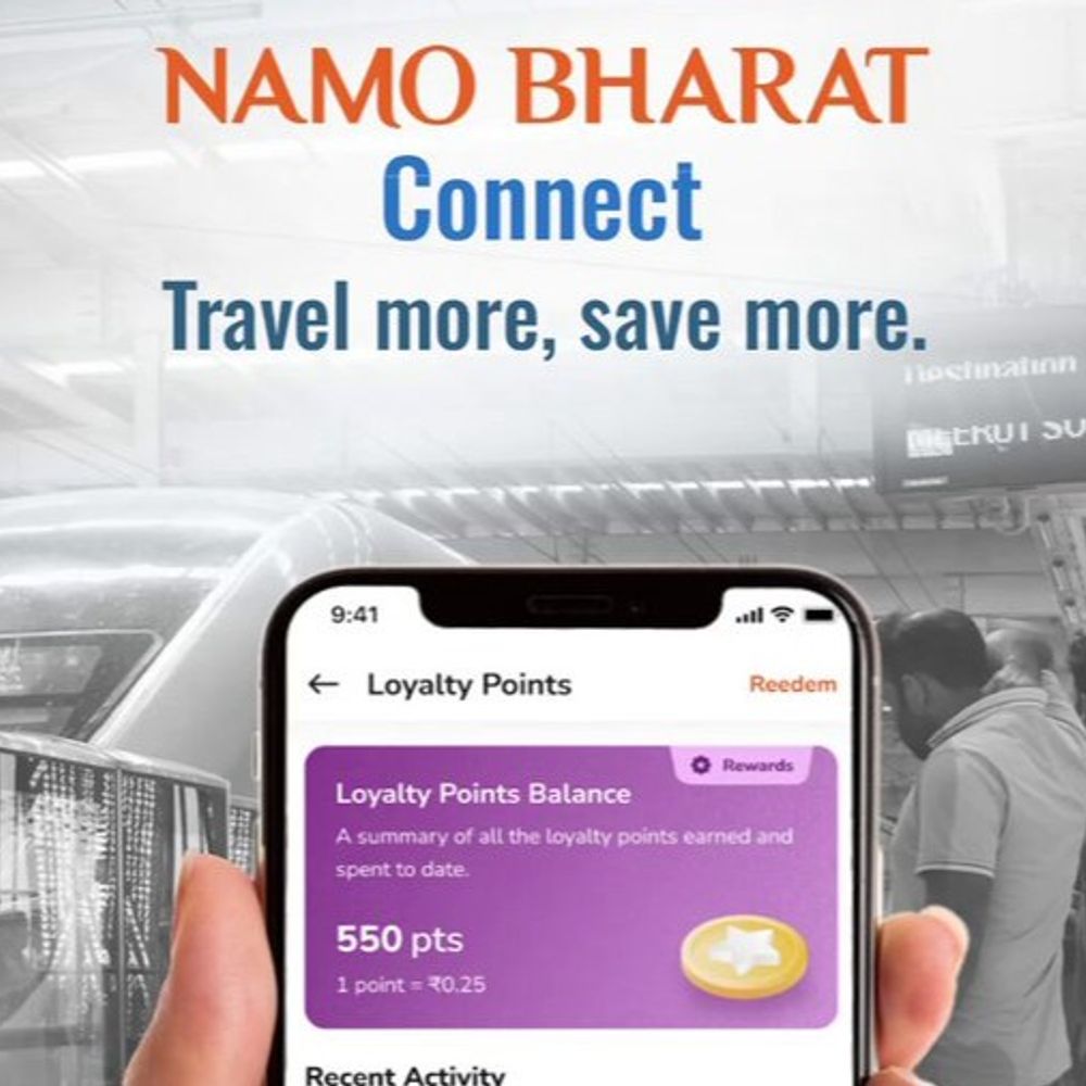 नमो भारत- मेरठ मेट्रो में सफर पर मिलेगा रिवॉर्ड:हर ₹1 पर 1 लॉयल्टी पॉइंट ,300 पॉइंट पर फ्री यात्रा