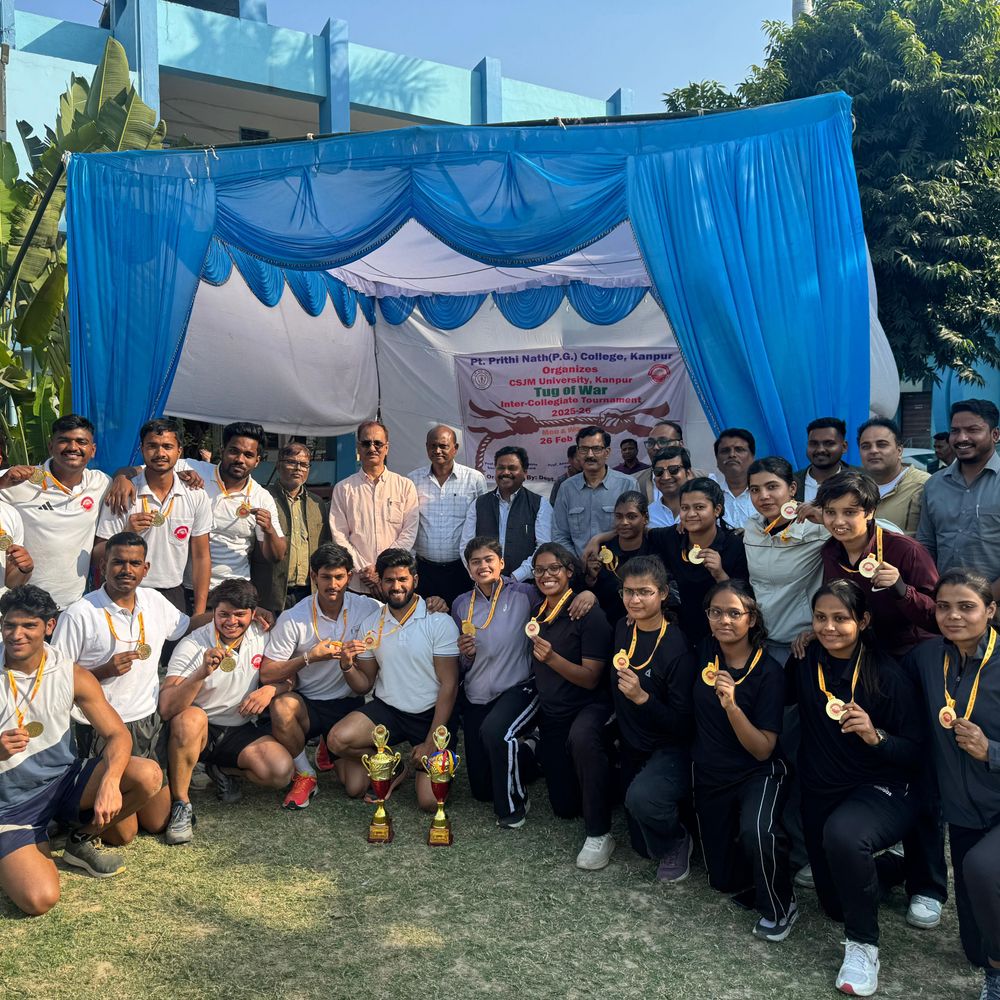 CSJMU ने जीती इंटर-कॉलेजिएट रस्साकशी:पीपीएन कॉलेज में बालक-बालिका दोनों वर्गों में विश्वविद्यालय की टीमों ने मारी बाजी