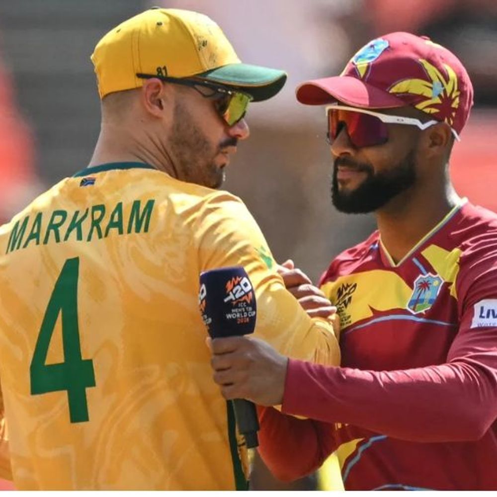 टी-20 वर्ल्डकप सुपर-8, साउथ अफ्रीका ने टॉस जीता:वेस्टइंडीज ने दो ओवर में 29 रन बनाए, साउथ अफ्रीका जीता तो भारत की राह आसान होगी