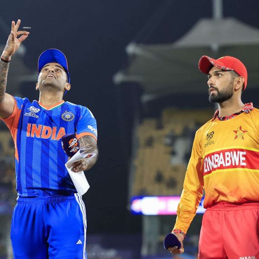 टी-20 वर्ल्डकप सुपर-8-सैमसन ने छक्के से भारत का खाता खोला:जिम्बाब्वे के खिलाफ स्कोर 13/0; टीम इंडिया में दो बदलाव