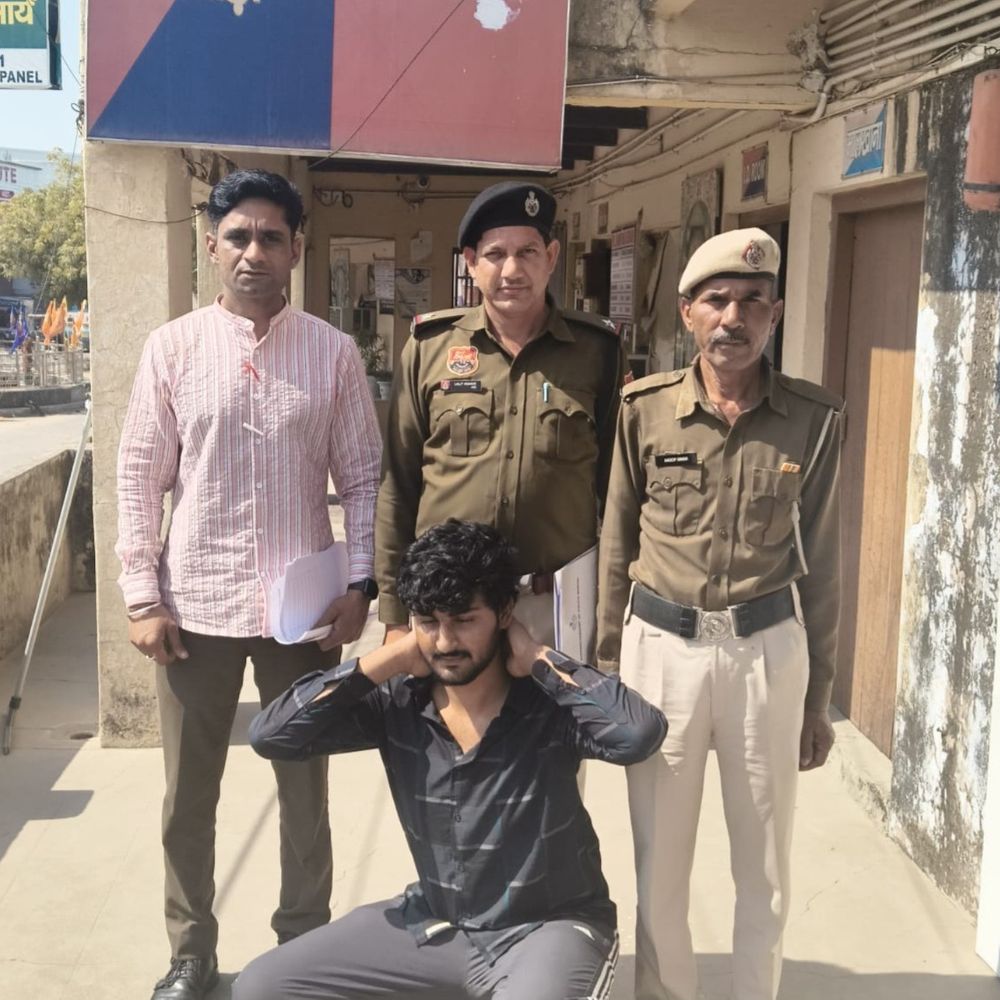 रेवाड़ी में जान से मारने की धमकी देने वाला गिरफ्तार:  फरसे से हमले का किया प्रयास, साथियों से साथ वारदात, पहले से हैं केस – Bawal News