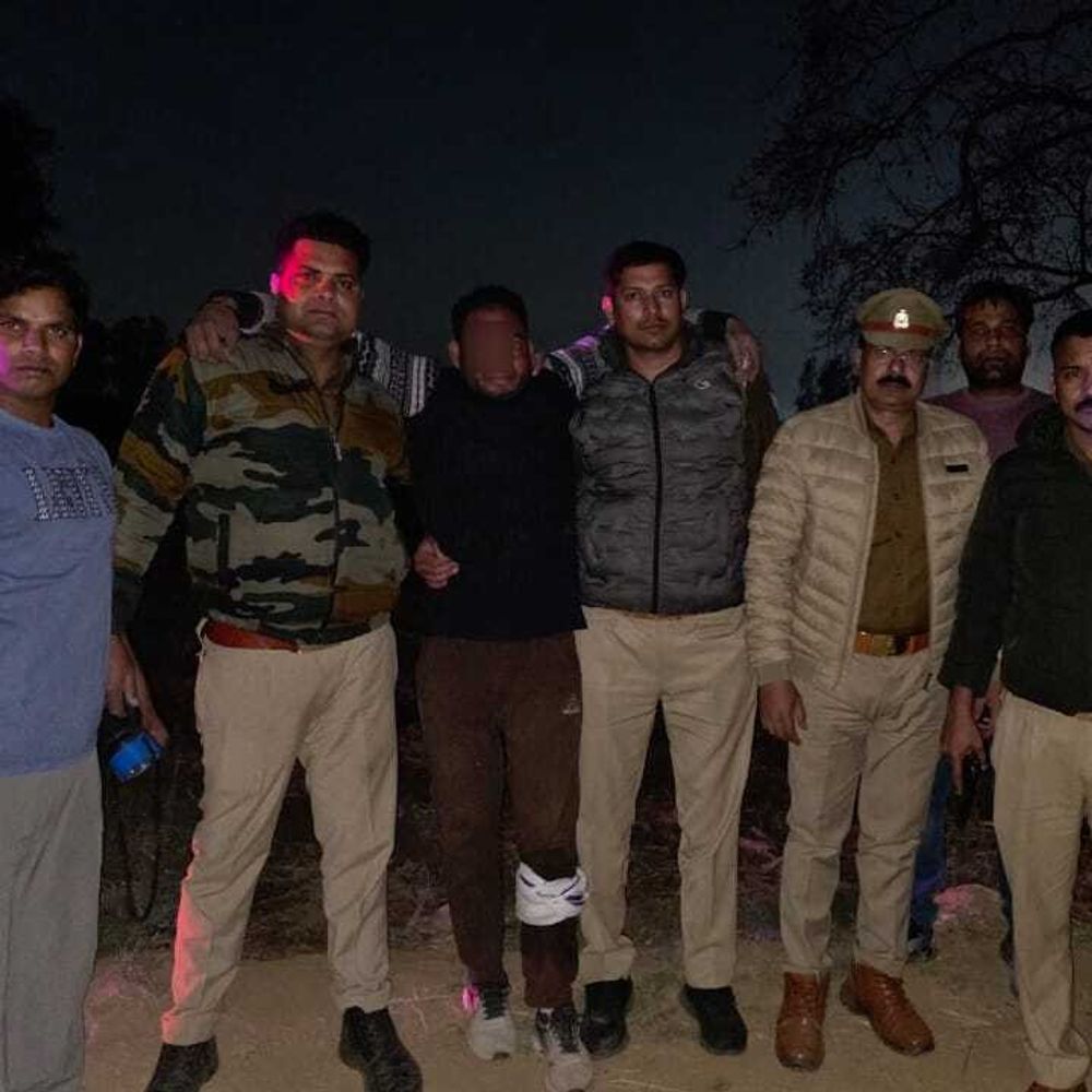 सहारनपुर में पुलिस मुठभेड़ में गोकश अरेस्ट:पैर पर गोली लगने से बदमाश हुआ घायल, गोकश के मुकदमे में चल रहा था फरार