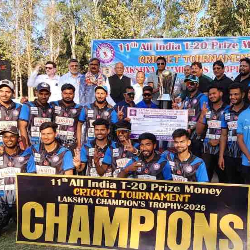 गोरखपुर में लखनऊ ने जीती लक्ष्य चैम्पियंस ट्रॉफी:इंडियन एयरफोर्स को 16 रन से हराया, विनीत धनखड़ बने मैन ऑफ द टूर्नामेंट