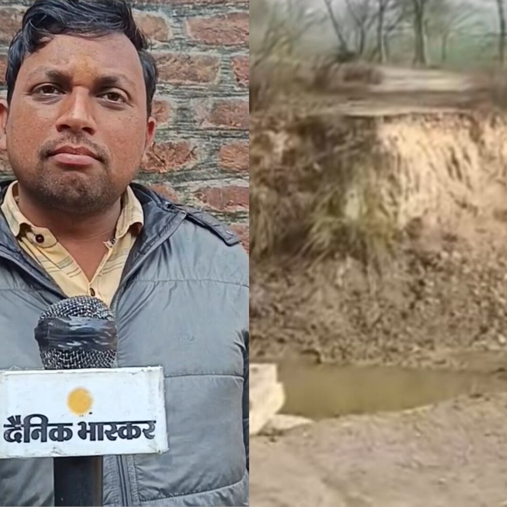 श्रावस्ती में 2014 की बाढ़ से कटी सड़क अधूरी:पांच जगह धंसी सड़क, बरसात से पहले पक्के निर्माण की मांग तेज