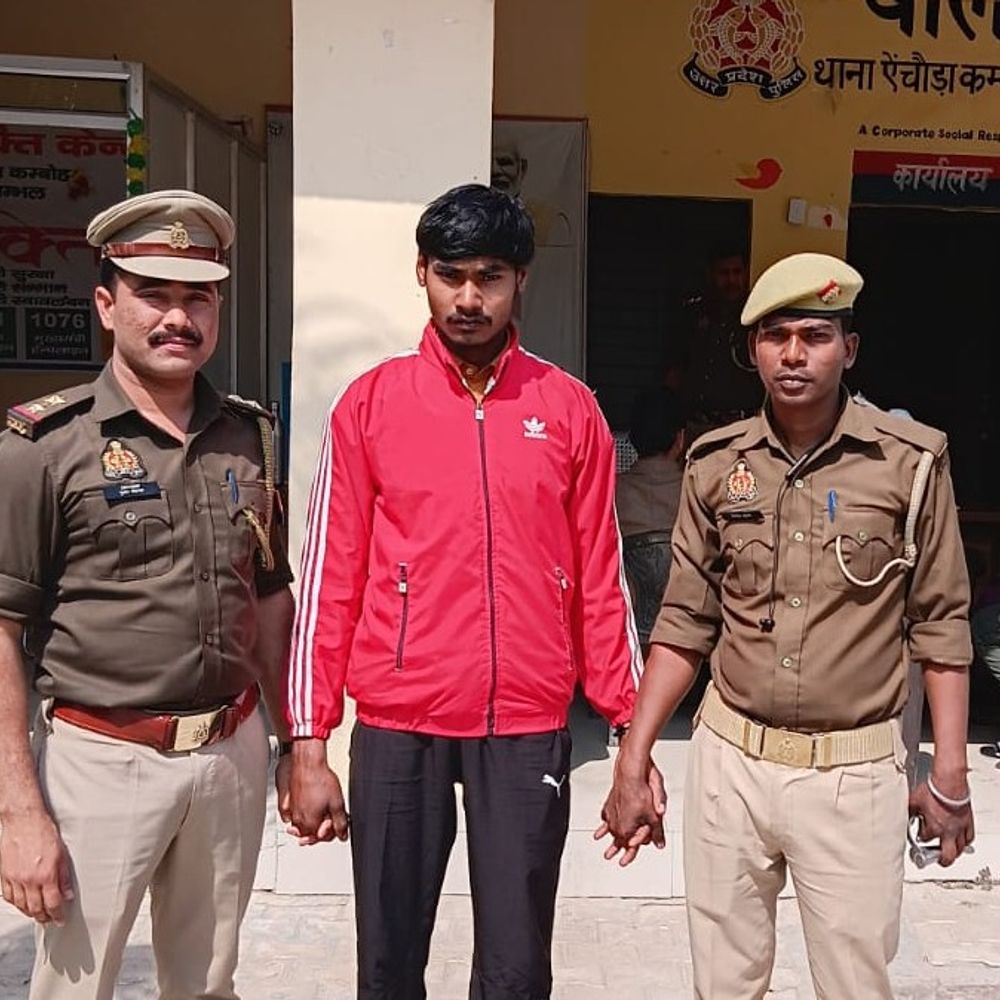 संभल में किशोरी से दुष्कर्म का आरोपी गिरफ्तार:पुलिस ने कोर्ट में पेश कर भेजा जेल, पिता को देखकर हुआ था फरार