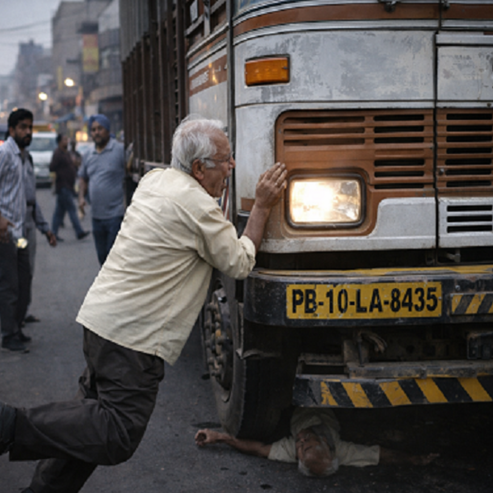 लुधियाना में सड़क एक्सीडेंट में बुजुर्ग की मौत:  जूते पालिश करवाने जाते समय ट्रक ने कुचला,होली पर जाना था गांव – Ludhiana News