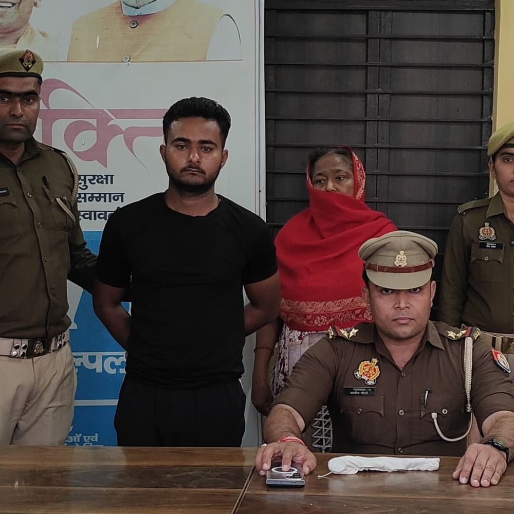 संभल में भाई की हत्या, पत्नी-बेटा गिरफ्तार, भाई फरार:मां की पेंशन विवाद में वारदात, 24 घंटे में गिरफ्तारी कर जेल भेजा