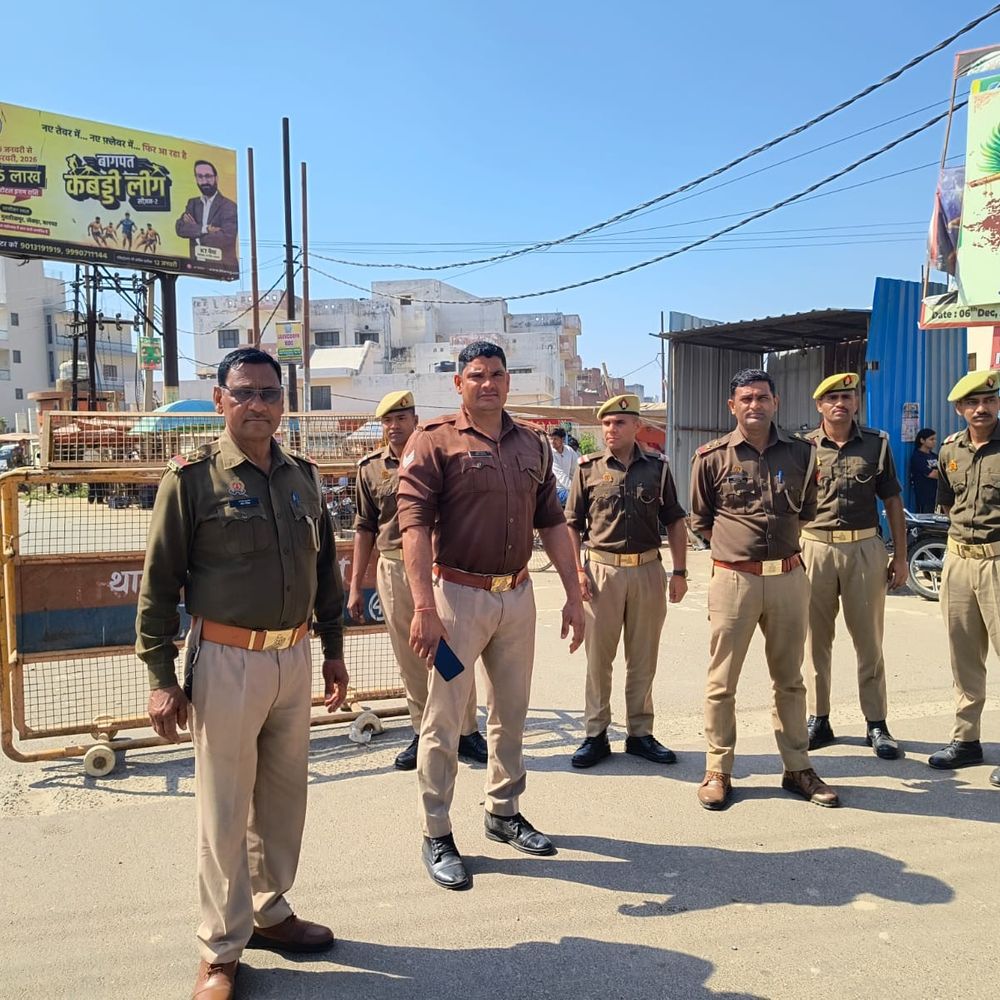 बागपत में होली पर पुलिस अलर्ट:जनपदभर में सघन चेकिंग अभियान, सुरक्षा व्यवस्था चाक-चौबंद