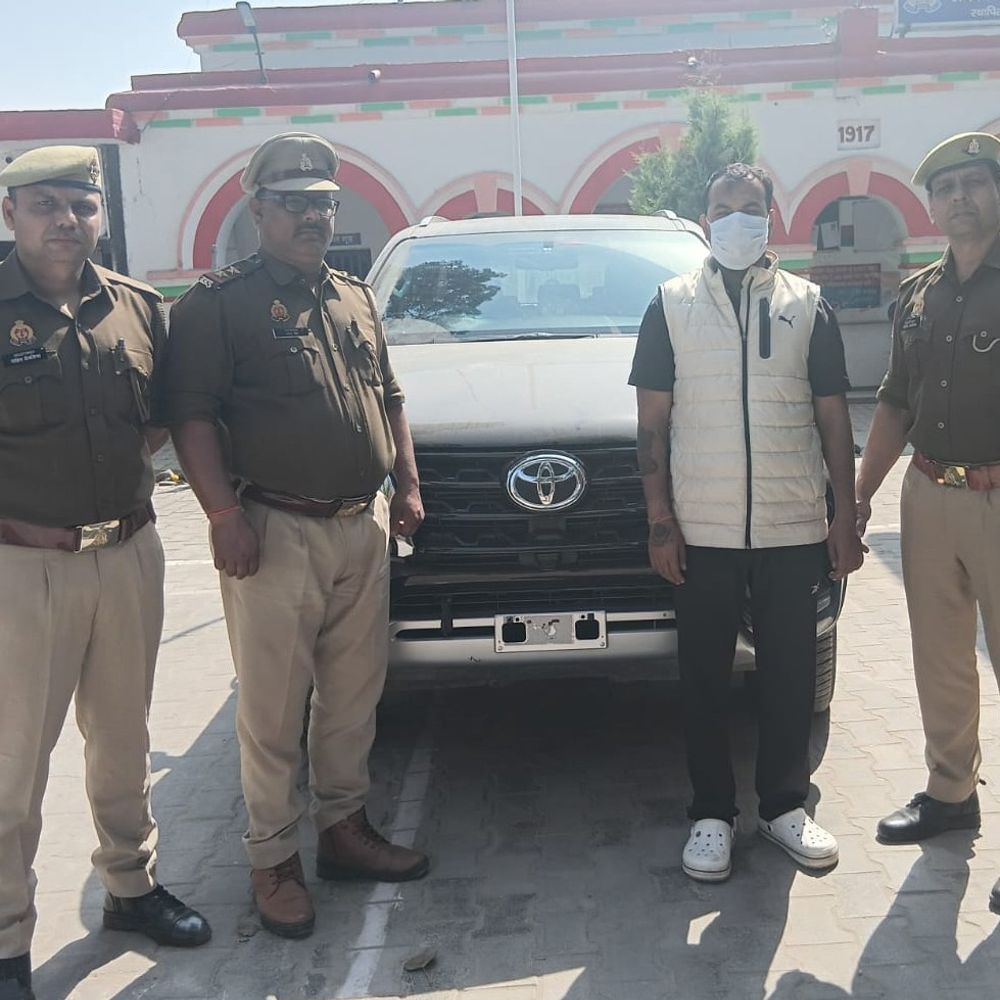 सहारनपुर में श्री राजपूत करणी सेना अध्यक्ष शक्ति ठाकुर अरेस्ट:शिवालिक फार्म हाउस गोलीकांड में था फरार, 25 हजार का इनाम घोषित