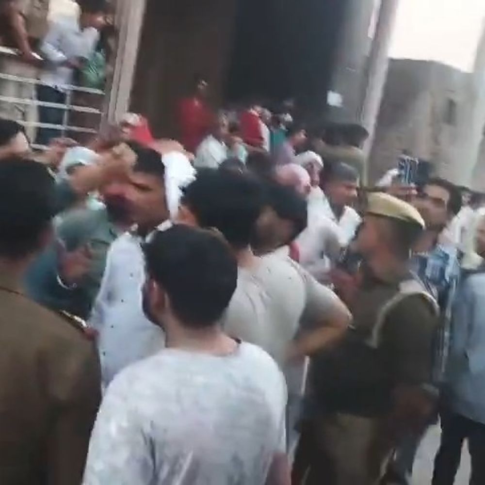 लुहारा में डीजे पर कहासुनी, पुलिस ने शांत कराया:वायरल वीडियो को पुलिस ने बताया अफवाह, शांति कायम