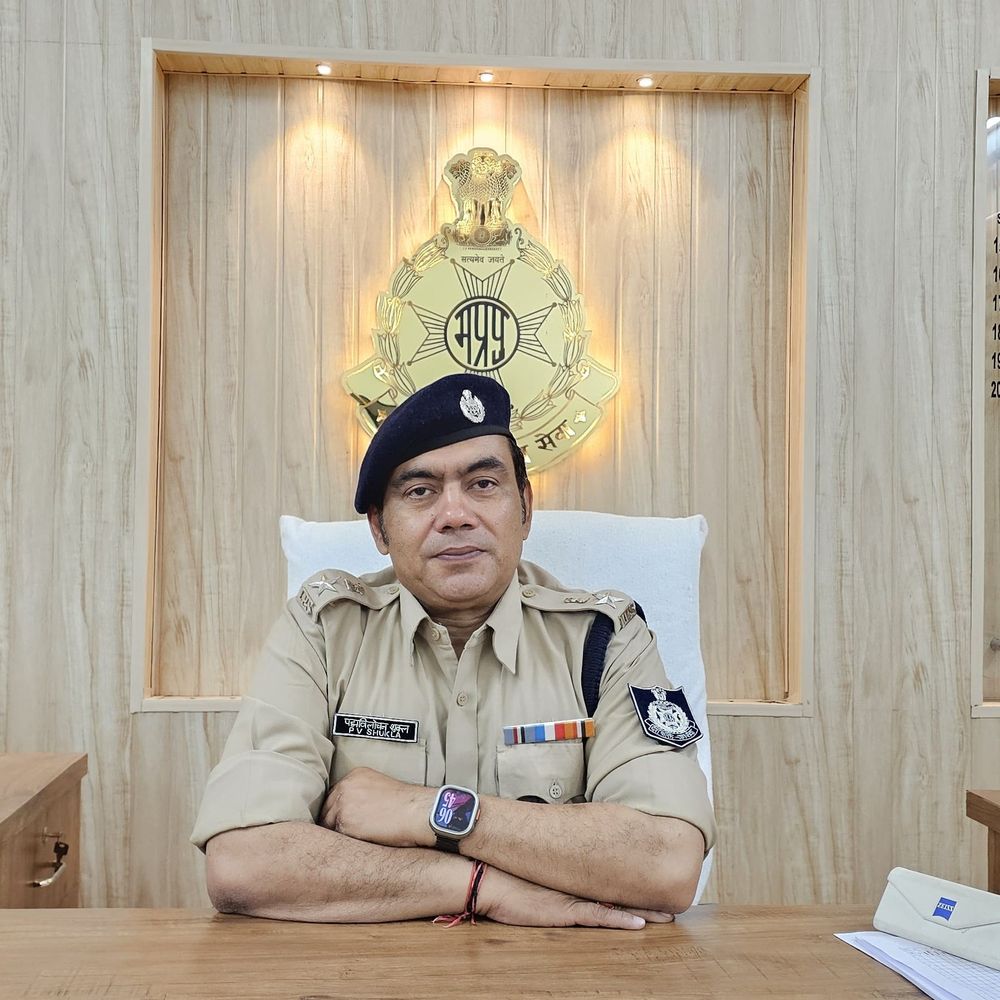 बड़वानी के नए एसपी पद्मविलोचन शुक्ल मीडिया से हुए रूबरू:कानून व्यवस्था सुदृढ़ करने, जनविश्वास बढ़ाने पर रहेगा फोकस