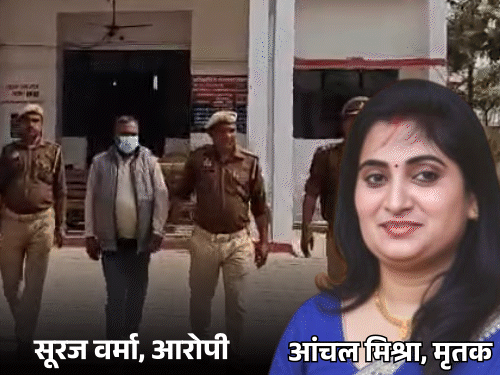 प्रेमी ने महिला नेता की लाश जंगल में जलाई:श्रावस्ती में आधी रात वापस गया तो शव नहीं मिला; ब्लैकमेल करती थी