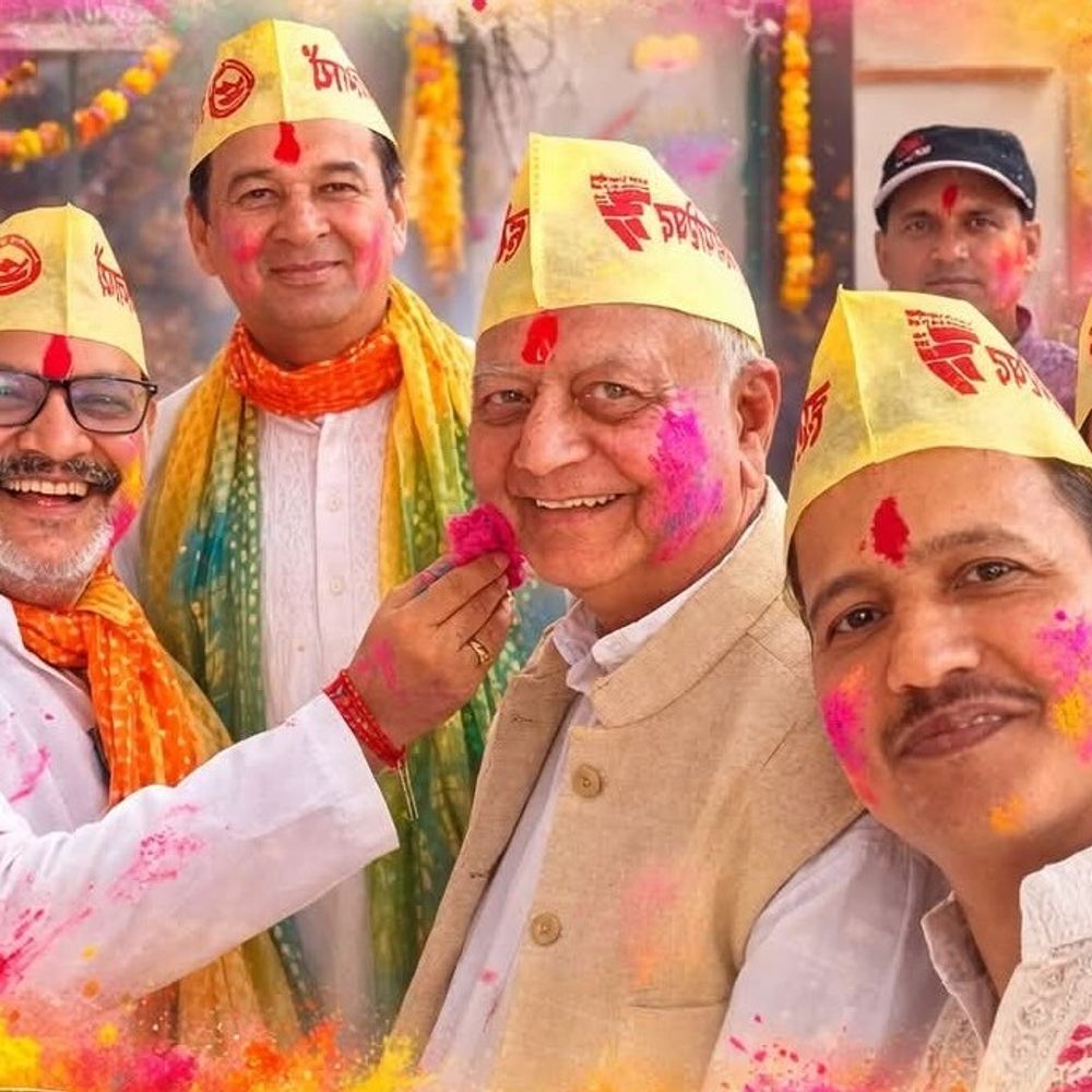 लखनऊ में उत्तराखंड की पारंपरिक कुमाऊँनी होली मनाई गई:उत्तराखंड महापरिषद ने होली गायन किया