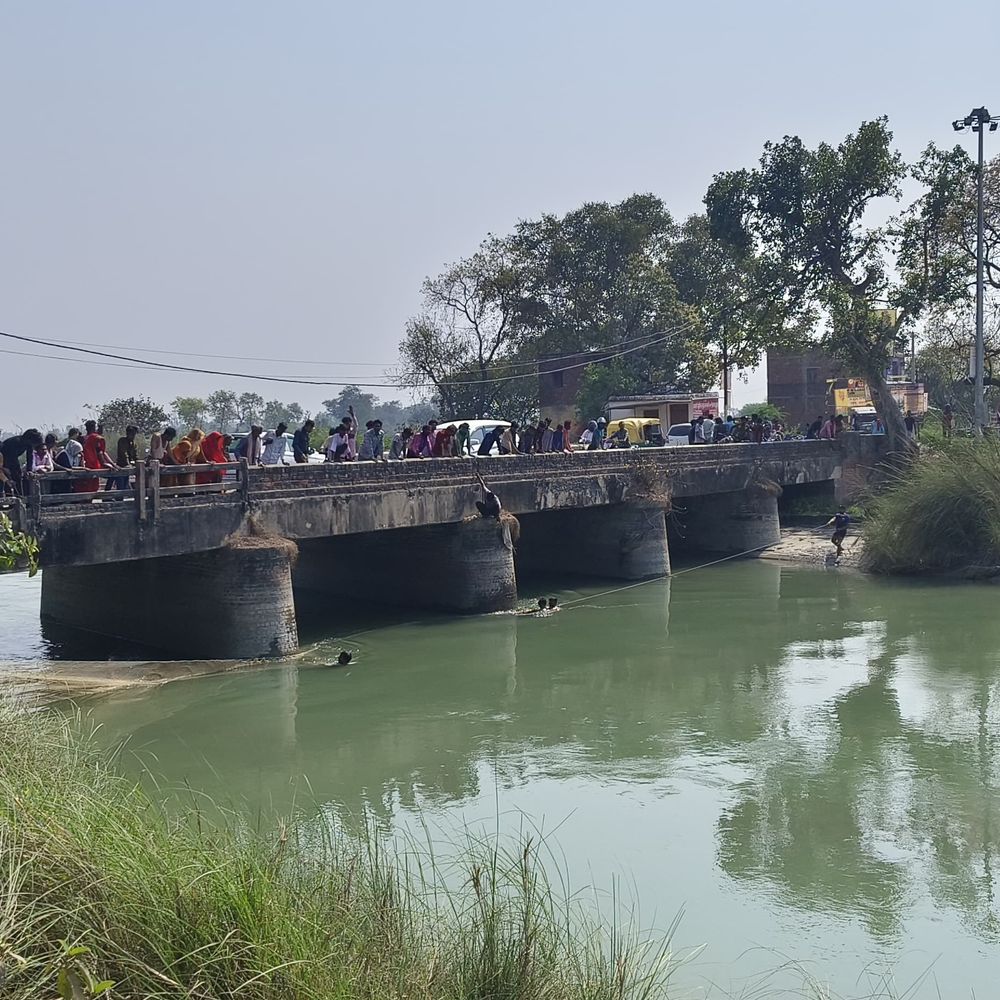 प्रतापगढ़ में शारदा सहायक नहर में डूबीं थी तीन बच्चियां:28 घंटे बाद भी नहीं लगा पता, SDRF का खोजबीन जारी
