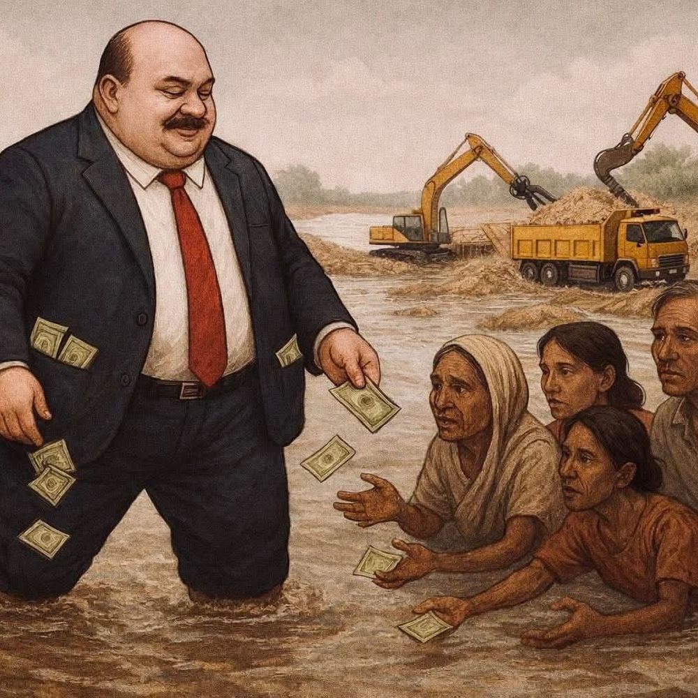 पलिया में बाढ़ पीड़ितों को नोट बांटने का कार्टून वायरल:सपा नेता ने साझा किया, भाजपा विधायक पर तंज के आरोप