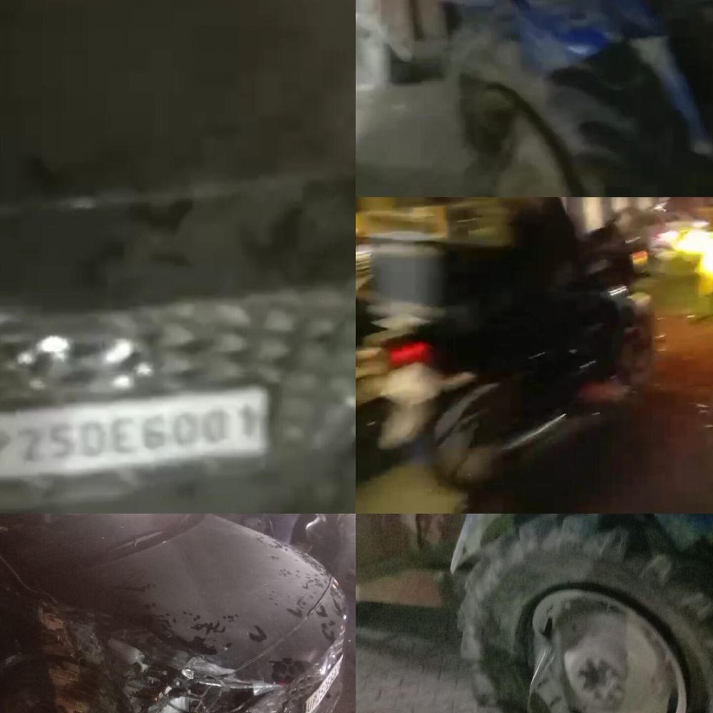 बरेली में तेज रफ्तार कार ने कई लोगों को टक्कर:ट्रैक्टर-ट्रॉली से टकराई, चालक पुलिस हिरासत में