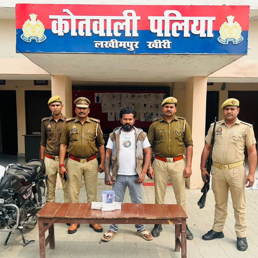 लखीमपुर खीरी में कुख्यात ड्रग माफिया गिरफ्तार:पलिया पुलिस ने 22 ग्राम ब्राउन शुगर के साथ विक्की नेपाली को पकड़ा