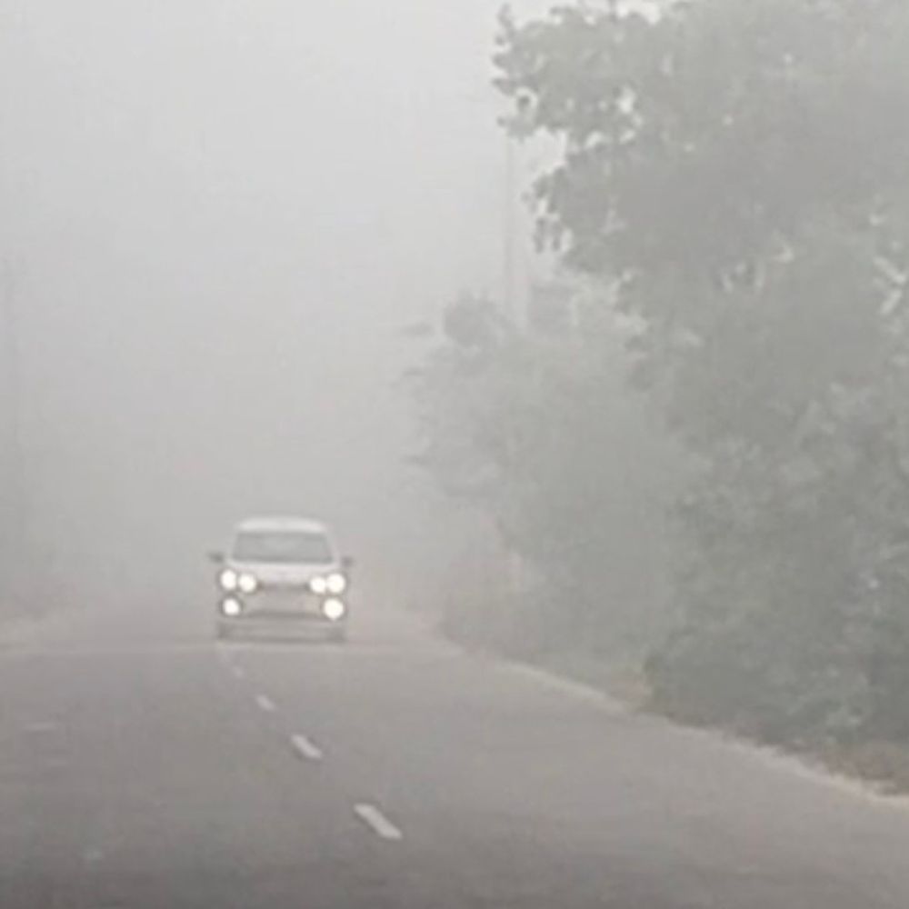 संभल में घना कोहरा, विजिबिलिटी 60 मीटर दर्ज:न्यूनतम तापमान 17 डिग्री, AQI 208; स्वास्थ्य पर असर