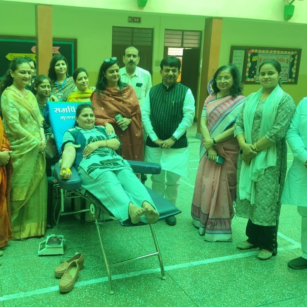 महिला दिवस पर मुजफ्फरनगर में रक्तदान शिविर लगा:50 रक्तदाताओं ने दिया खून, 35 महिलाओं की हुई जांच