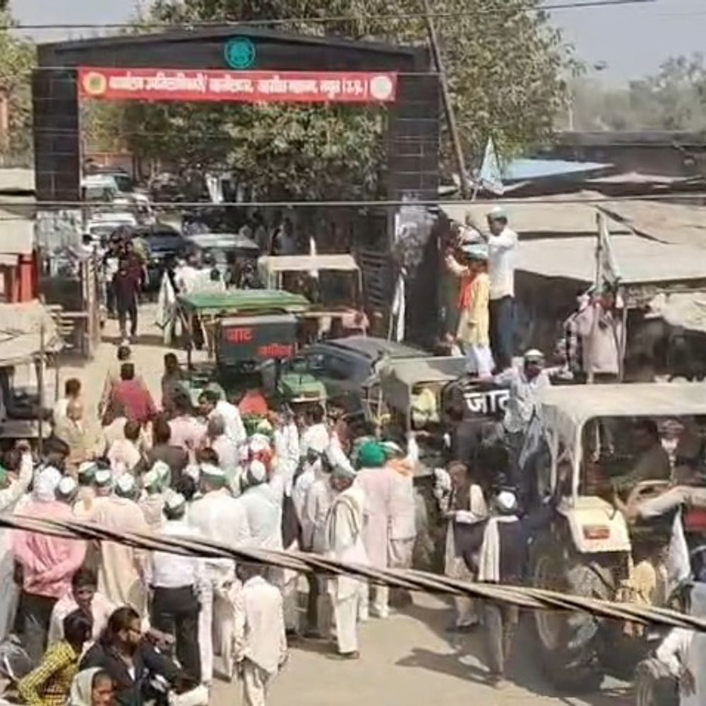 भाकियू चढूनी का ट्रैक्टर मार्च, तहसीलों पर प्रदर्शन:केंद्र की नीतियों और फ्री ट्रेड डील का विरोध