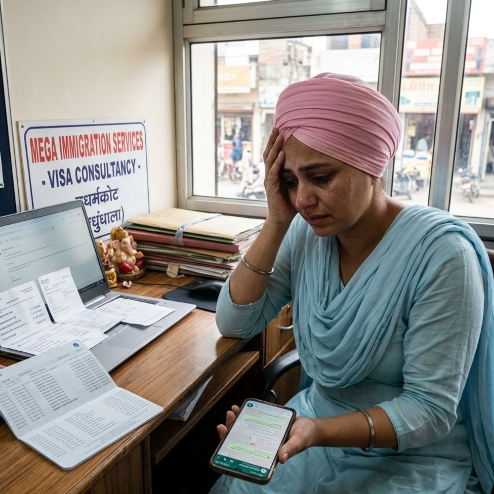 मोगा की इमिग्रेशन संचालिका से 9.30 लाख ठगे:  हैदराबाद के एजेंट ने दिया वीजा दिलाने का झांसा, सोशल मीडिया पर हुआ संपर्क – Moga News