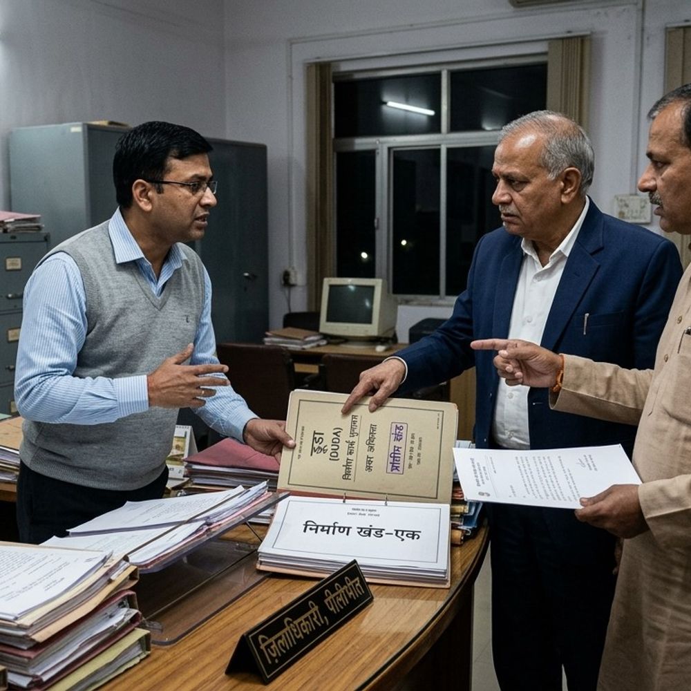 टेक्निकल कमेटी को साइडलाइन कर बिल पास कराने की कोशिश:डूडा से हटाए गए जेई ने टेक्निकल कमेटी को दरकिनार किया, डीएम तक पहुंचा मामला