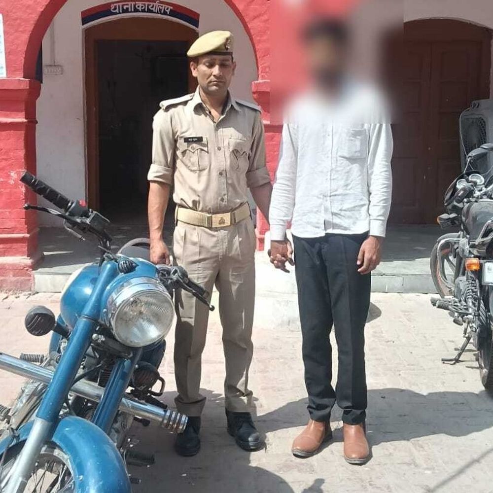 बुलेट चोरी करने वाला छात्र गिरफ्तार:शौक पूरे करने के लिए चुराई बाइक, अन्य घटनाओं की जांच शुरू