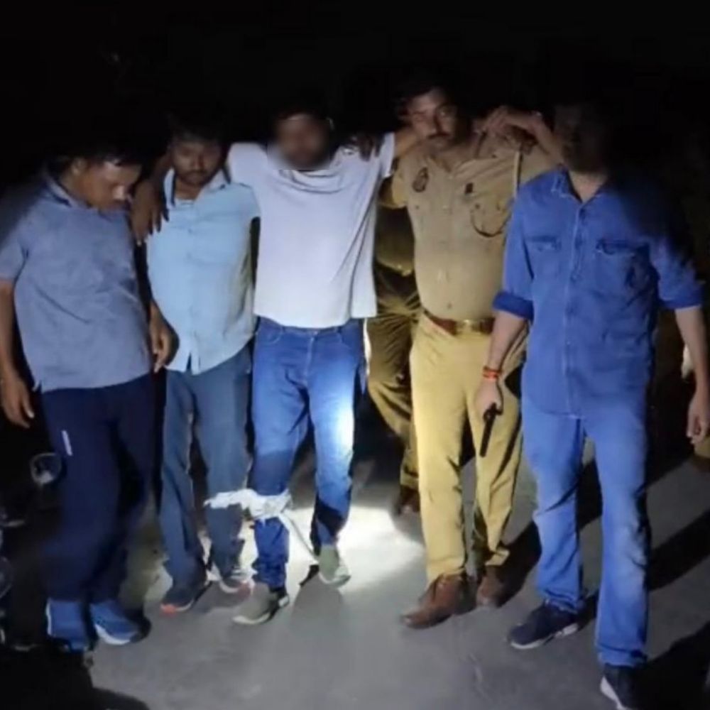 50 हजार इनामी बदमाश का हाफ एनकाउंटर:बाराबंकी में पैर में लगी गोली, 11 मुकदमे दर्ज हैं