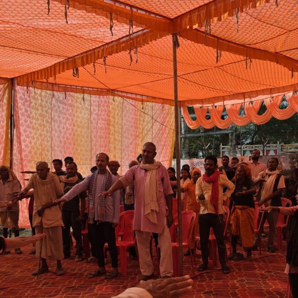 जल महोत्सव में ग्रामीणों ने लिया जल संरक्षण का संकल्प:चांदी बांगर पेयजल योजना के तहत हुआ जल अर्पण कार्यक्रम