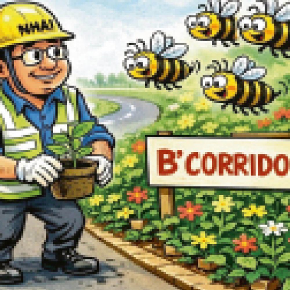 2 लाख पौधों से सजेगा फूलों का संसार:सड़क ही नहीं, मधुमक्खियों के लिए कॉरिडोर भी बनाएगा एनएचएआई; छत्तीसगढ़ से शुरुआत