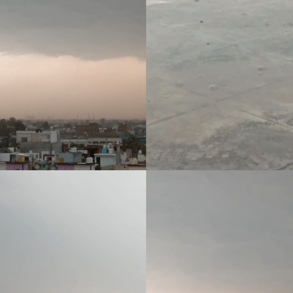 बरेली में मौसम बदला, तेज हवा-बारिश:बेमौसम बारिश से किसानों की चिंता बढ़ी, गेहूं की फसल गिरी