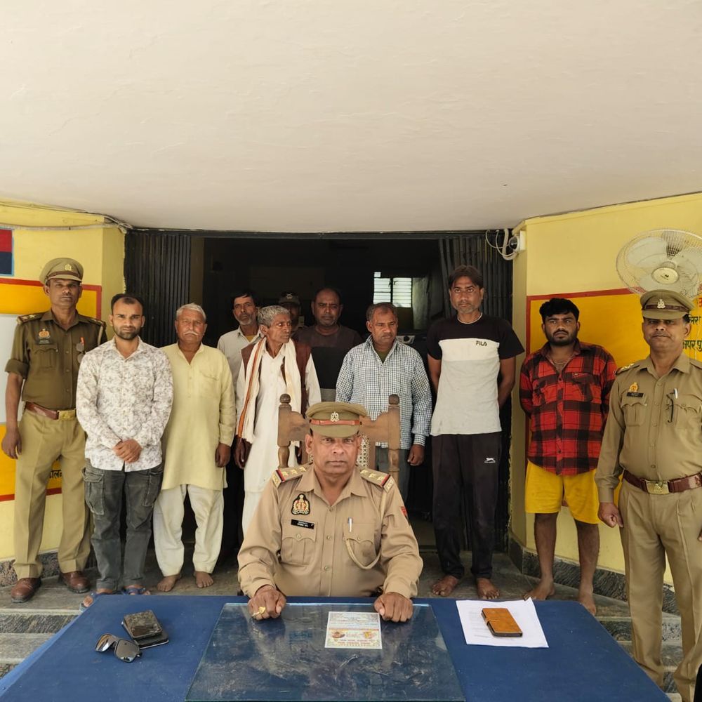 ढोलना थाने की पुलिस ने 8 वारंटी गिरफ्तार किए:न्यायालय से वारंट जारी होने के बाद भी पेश नहीं हो रहे थे आरोपी