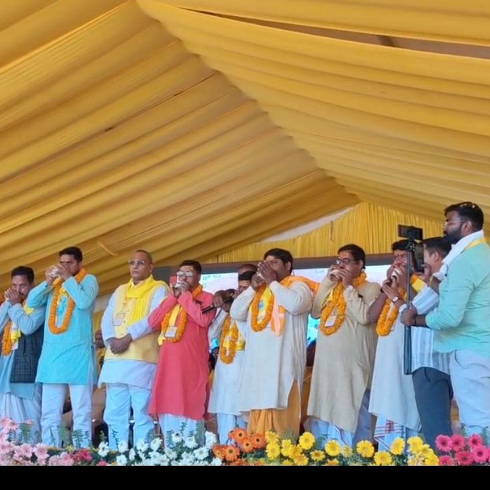 ओपी राजभर ने पूर्वांचल-राज्य और महिला आरक्षण की मांग की:महराजगंज में समरसता महारैली में पहुंचे, बोले- कांशीराम के विचारों ने देश की राजनीति को नई दिशा दी