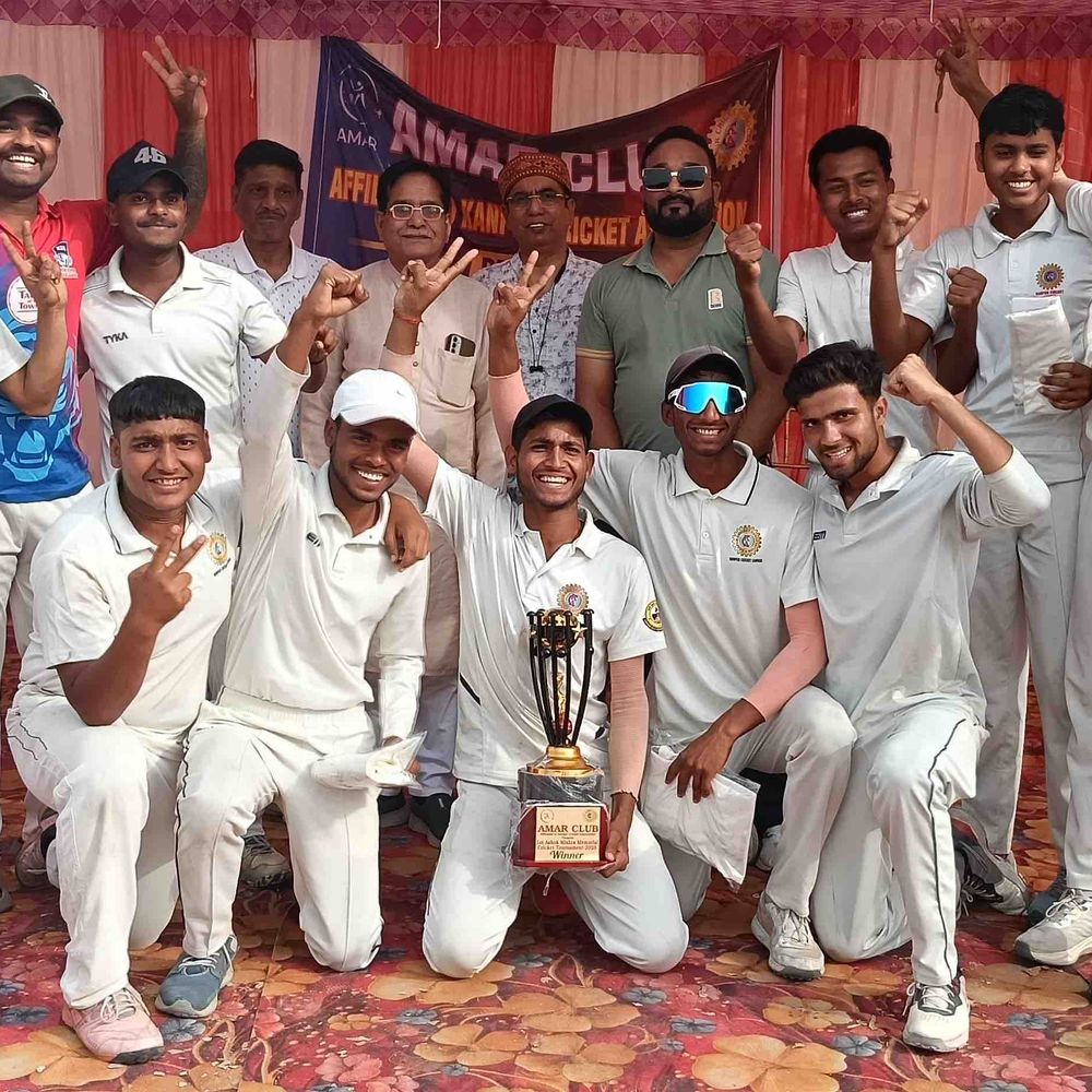 रोलैंड क्लब ने जीती अशोक मिश्रा (बापू) ट्रॉफी:कामरान अली के प्रदर्शन से 5 रन से हराया सर्दन क्लब