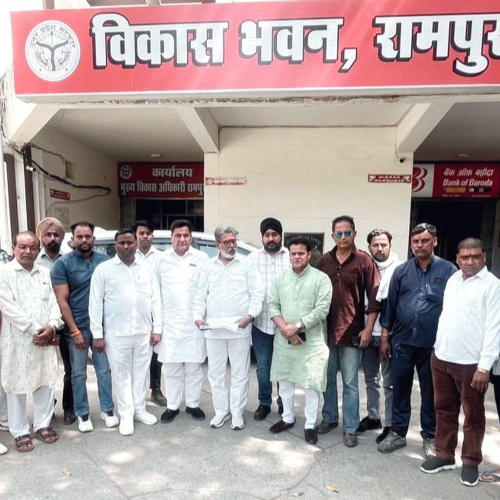 रामपुर में मनरेगा मजदूरों का भुगतान रुका:कांग्रेस ने किया प्रदर्शन, एक सप्ताह में आंदोलन की चेतावनी