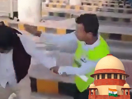 
                 सुप्रीम कोर्ट बोला- यह वकालत नहीं, खुलेआम गुंडागर्दी:बाराबंकी टोल प्लाजा झगड़े पर सख्त टिप्पणी, कहा- केस लड़ने वाला बहादुर वकील 
            