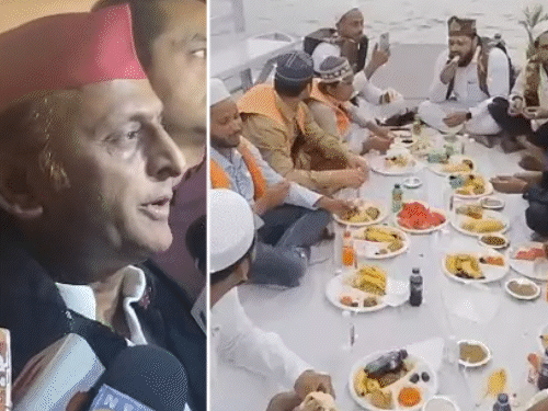 
                 अखिलेश ने पूछा- गंगा पर इफ्तार क्यों नहीं कर सकते:बनारस में युवकों ने DM-SP की हथेली गरम नहीं की होगी, इसलिए कार्रवाई हुई 
            