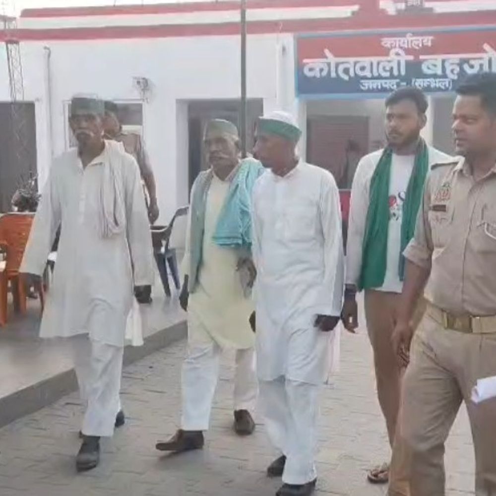 भाकियू महासचिव-जिलाध्यक्ष समेत 60 गिरफ्तार:संभल में सरकार से जारी खनन पट्टे का किया विरोध, रंगदारी का आरोप