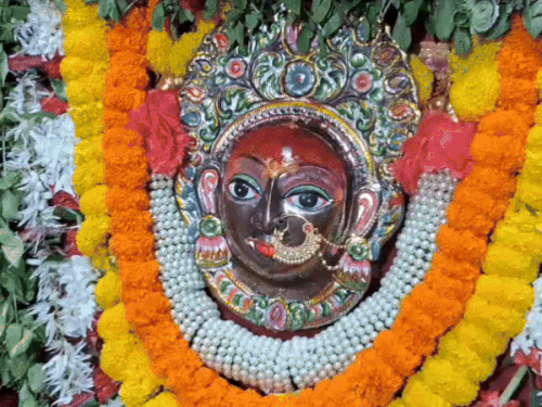 
                 चैत्र नवरात्रि के पहले दिन दुर्गा मंदिर पहुंचे श्रद्धालु:पालकी पर सवार होकर आई है मां जगदम्बा,अब 27 मार्च तक देवी की होगी आराधना 
            