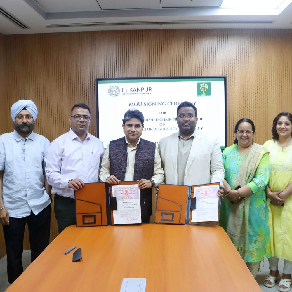 IIT कानपुर और पावर फाउंडेशन में करार:अब बिजली सेक्टर के लिए नीतियां बनाएगा संस्थान; रिसर्च के लिए 'चेयर प्रोफेसरशिप' होगी स्थापित