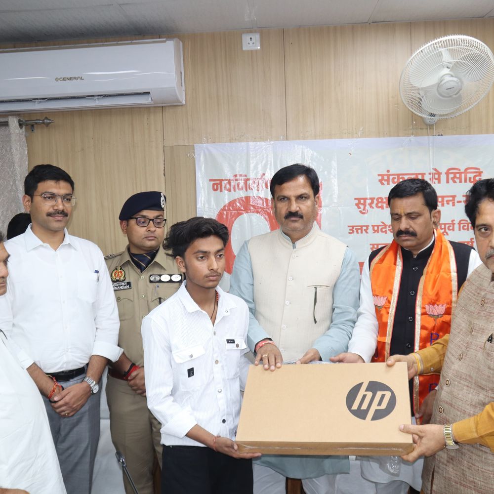 सहारनपुर में मंत्री सुनील शर्मा बोले-यूपी निवेशकों की पहली पसंद:प्रदेश का हुआ सबसे अधिक विकास, 62 लाख से अधिक परिवारों को मिला पक्का मकान