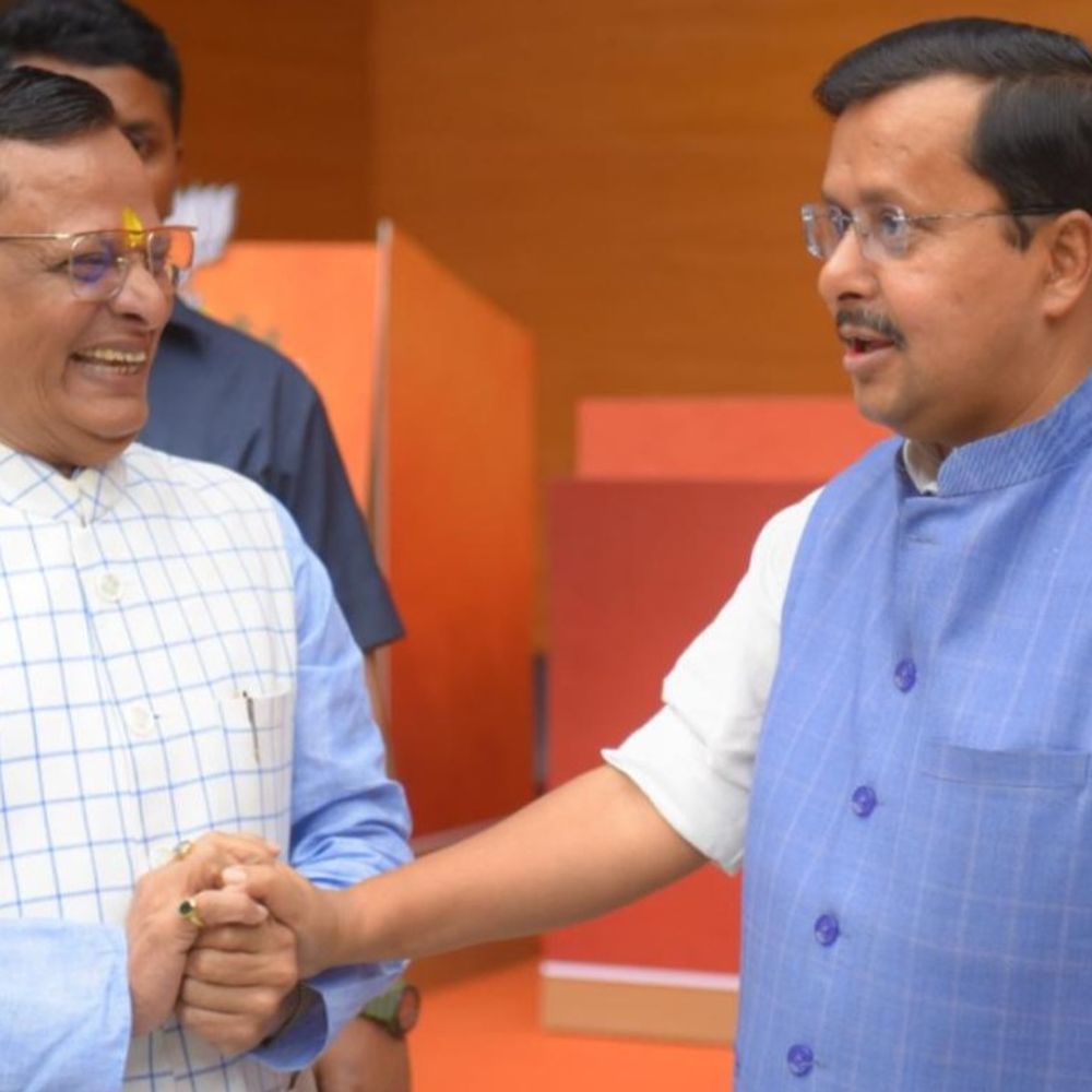 भाजपा राष्ट्रीय अध्यक्ष से मिले विनीत शारदा:मेरठ के व्यापारी नेता ने रखा सेंट्रल मार्केट का विषय