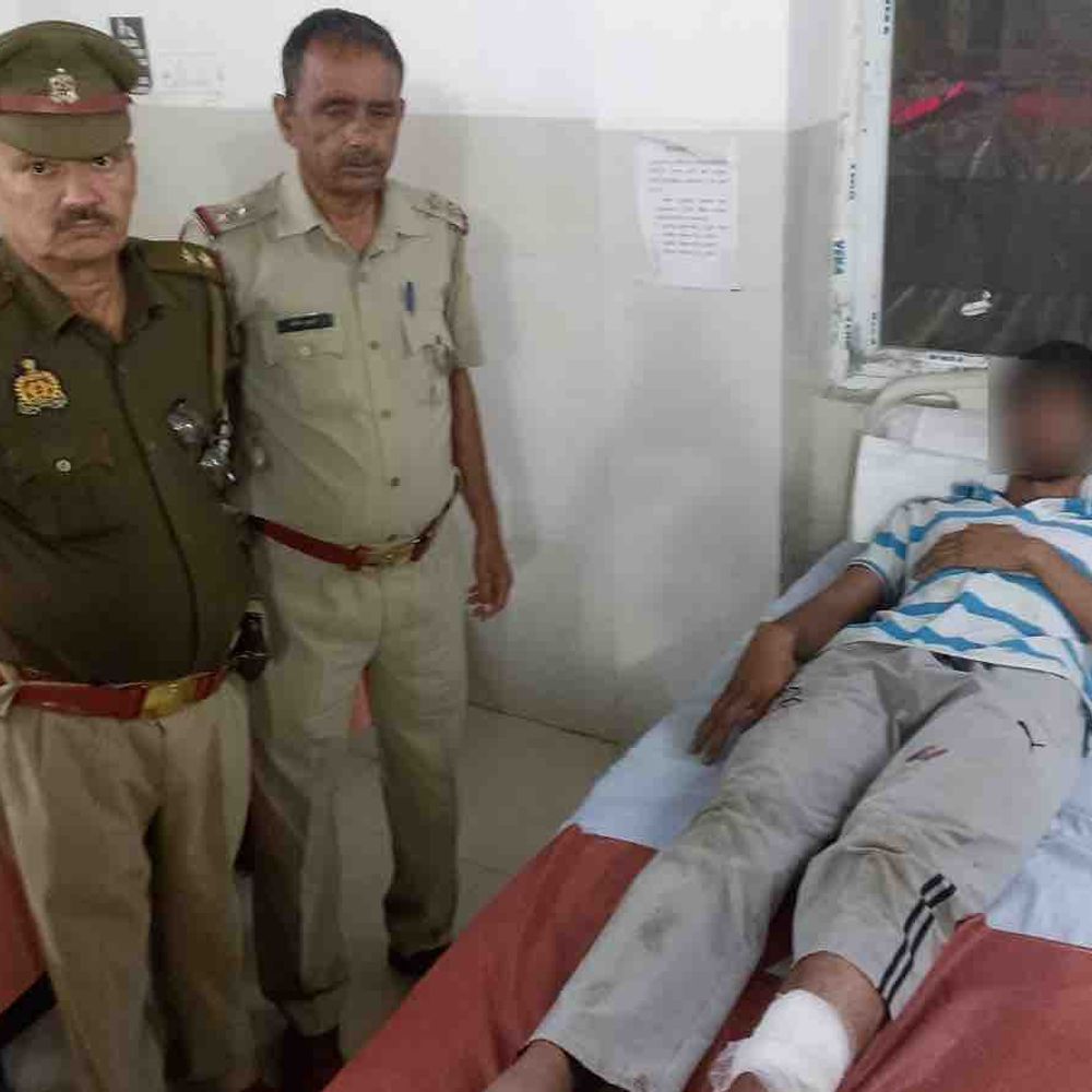 मावी हत्याकांड का मास्टरमाइंड मुठभेड़ में गिरफ्तार:बुलंदशहर में पैर में गोली लगी, अवैध तमंचा बरामद, चेकिंग के दौरान रोकने पर भागा