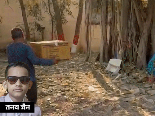 इंदौर EV हादसा-जिसे बच्चे को शव समझा वह फोम निकला:पोस्टमॉर्टम में खुलासा- धड़ समझकर रखा गया था; 6 साल के तनय की लाश अबतक नहीं मिली