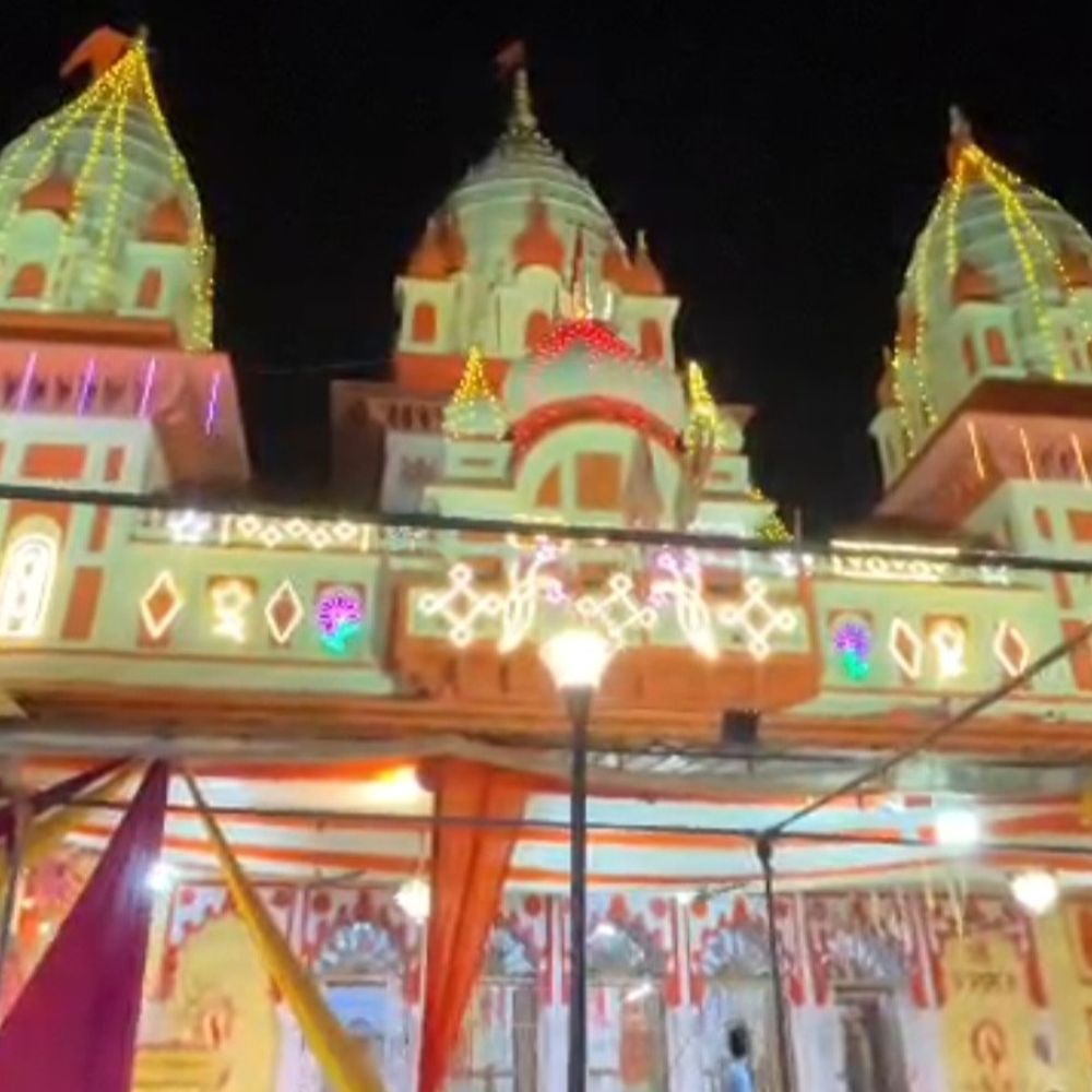 रामनवमी के लिए सजा प्राचीन नजरबाग मंदिर:  पपौरा चौराहा और हवेली रोड पर महाआरती, 27 मार्च को निकलेगी शोभायात्रा – Tikamgarh News