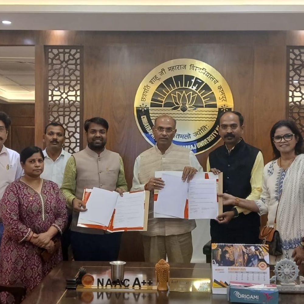 कानपुर के आर्टिस्ट्स के लिए खुला मुंबई-पुणे का रास्ता:CSJMU और नमस्ते इंडिया के बीच MoU, अब महाराष्ट्र में इंटर्नशिप करेंगे छात्र