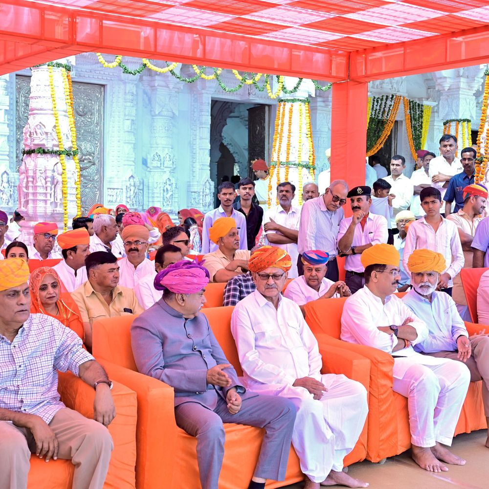 नागणेच्या माता मंदिर में चैत्र नवरात्र पर ध्वजा चढ़ाई:दूर-दूर से आए श्रद्धालुओं ने किए दर्शन, दिनभर गूंजते रहे माता के जयकारे