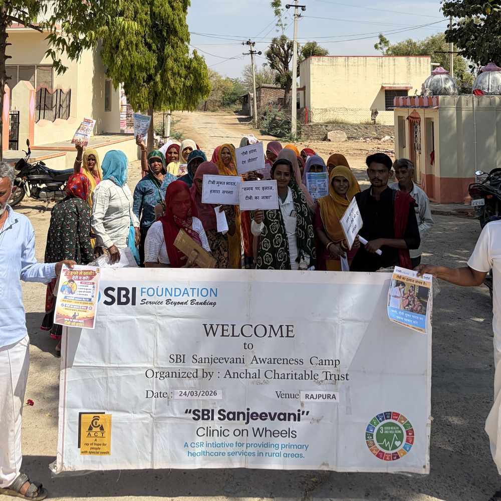 राजपुरा गांव में टीबी जागरूकता रैली निकाली:  एसबीआई फाउंडेशन के सहयोग से आयोजन, रोग के फैलने के कारण और बचाव के उपाय बताए – Sirohi News