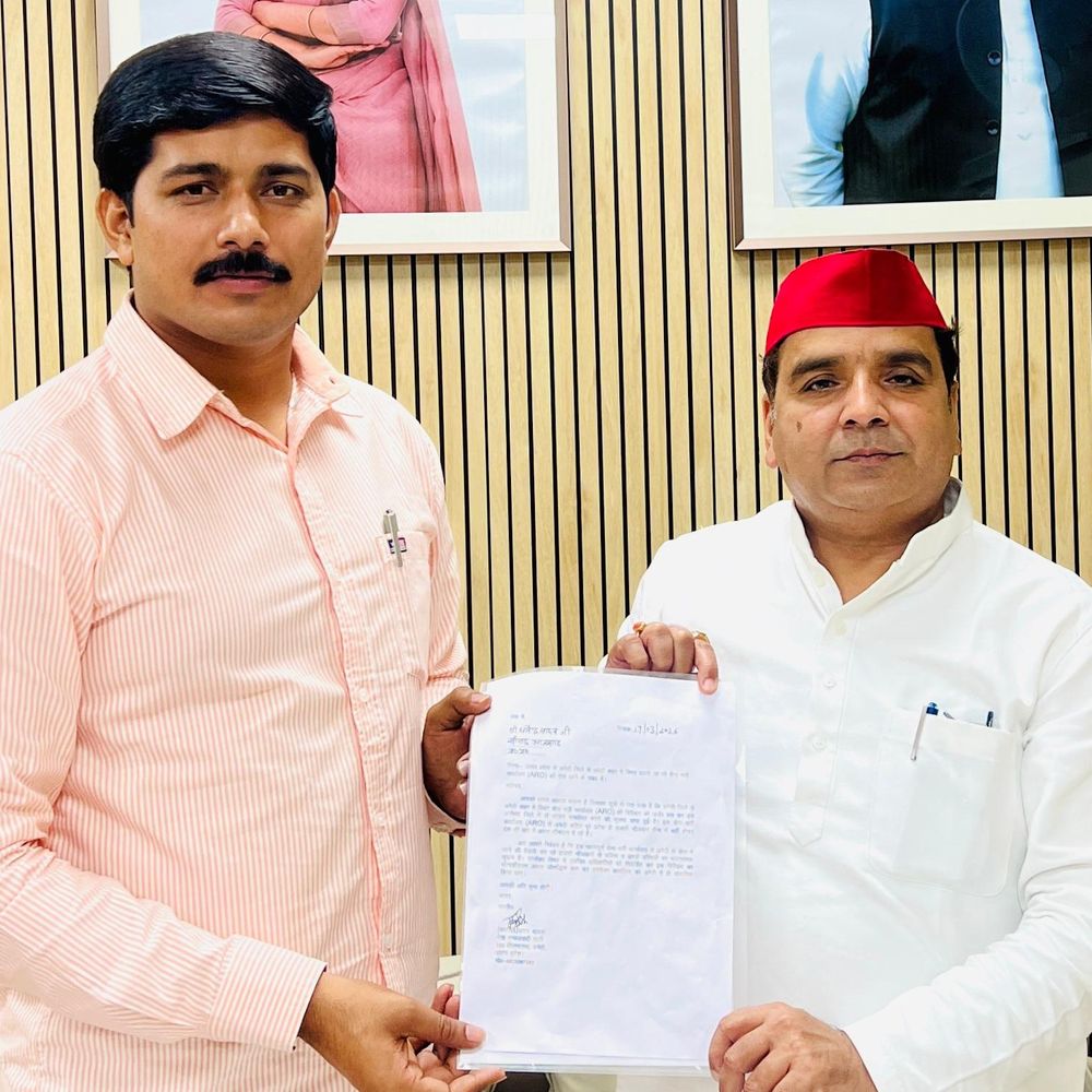 अमेठी सेना भर्ती कार्यालय स्थानांतरण का मुद्दा संसद में उठेगा:सपा नेता जयसिंह प्रताप यादव ने सांसद धर्मेंद्र यादव को पत्र सौंपा