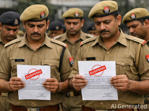 झांसी में दरोगा की परीक्षा देने गए 23 सिपाही सस्पेंड:बीमारी का बहाना बनाकर छुट्‌टी ली; जांच में खुली पोल